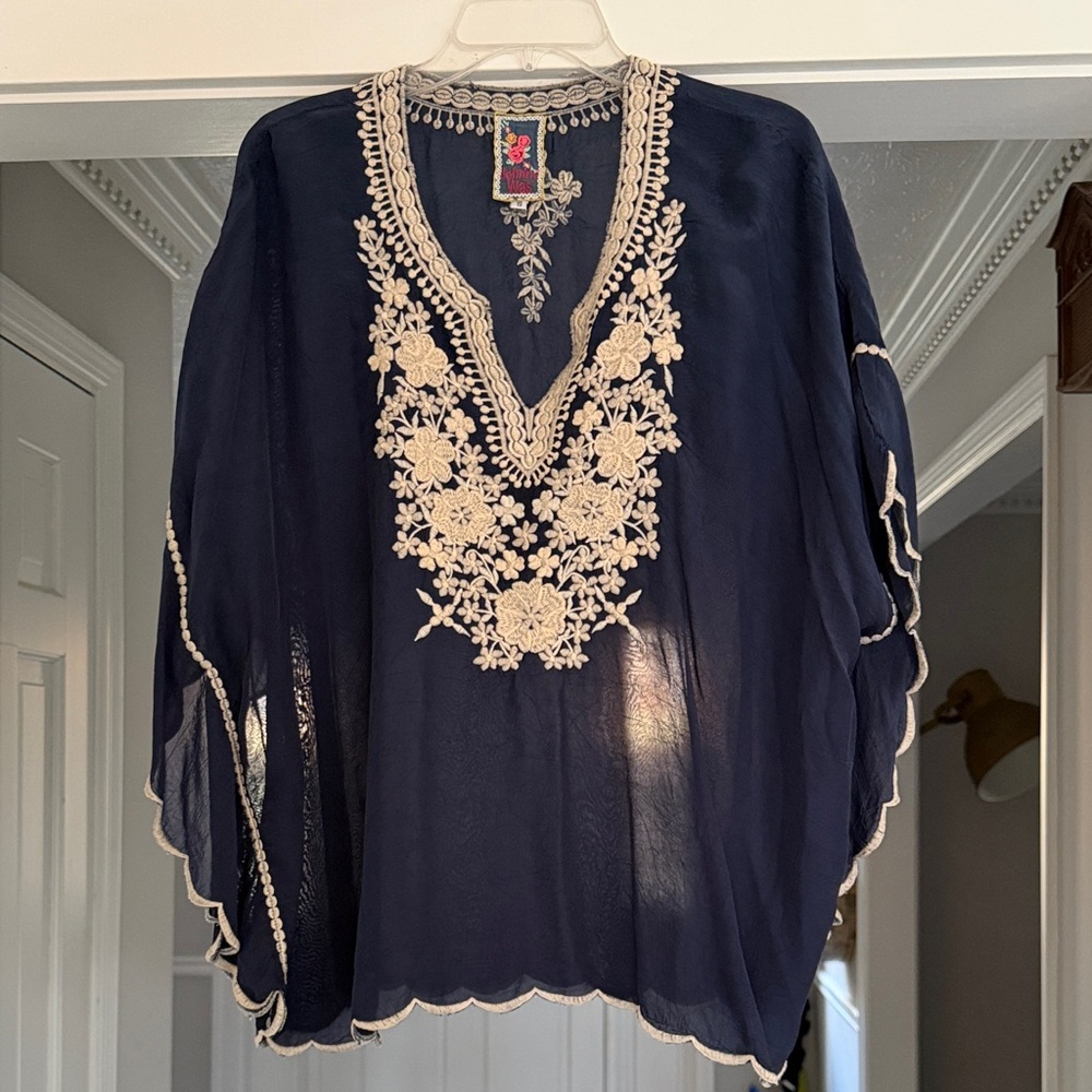Johnny Was Embroidered Poncho